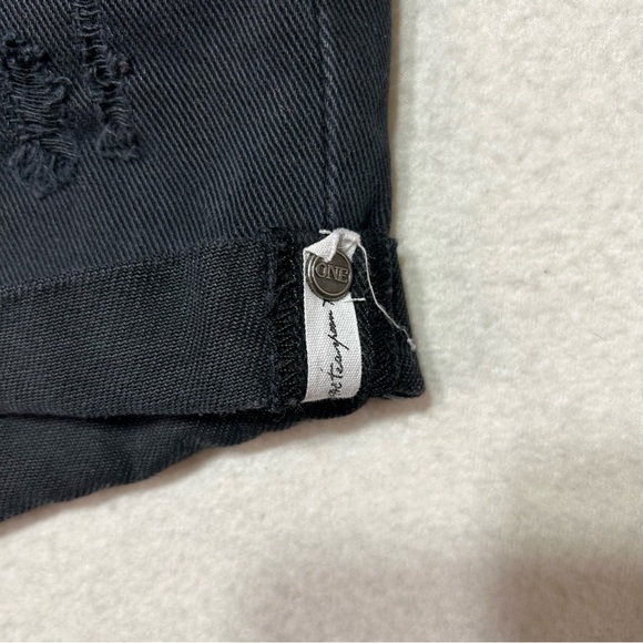 ONE BY ONE TEASPOON Womens Charger Denim Shorts Black Size 29 - Picture 4 of 11